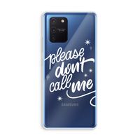 Don't call: Samsung Galaxy Note 10 Lite Transparant Hoesje