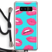 Bite my lip: Samsung Galaxy Note 8 Transparant Hoesje met koord