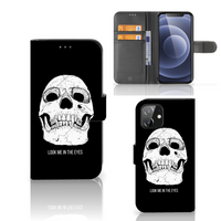 Telefoonhoesje met Naam iPhone 12 | 12 Pro (6.1") Skull Eyes
