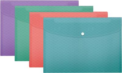 Esselte Colour&apos;Breeze projectomslag A4, PP, assorti, pak van 4