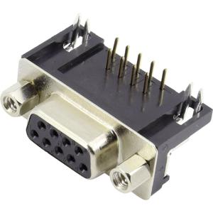 TRU COMPONENTS TC-6648080 D-sub female connector 90 ° Aantal polen: 9 Print 1 stuk(s)