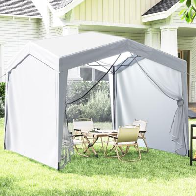 Paviljoen 3x3 m Vouwpaviljoen met Rolzak 8 Haringen & 4 Windtouwen Tuinpaviljoen Waterdicht Stevig Winterbestendig (met Muggennet)