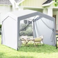 Paviljoen 3x3 m Vouwpaviljoen met Rolzak 8 Haringen & 4 Windtouwen Tuinpaviljoen Waterdicht Stevig Winterbestendig (met Muggennet)