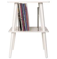 Crosley Manchester Platenspelermeubel Met Platen Opslag Vak - Wit (B-Stock) | 35% korting