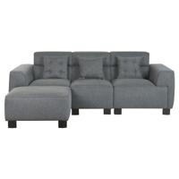 Sofa Home ESPRIT Donker grijs Modern 231 x 170 x 82 cm