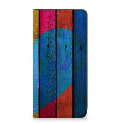 Nokia G22 Book | Wallet Case | Wood Heart - Cadeau voor je Vriend Nokia G22 Book | Wallet Case | Wood Heart - Cadeau voor je Vriend