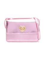 Versace Kids sac porté épaule métallisé à motif Medusa Head - Rose