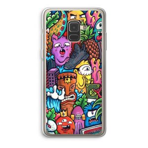 Vexx Mixtape: Samsung Galaxy A8 (2018) Transparant Hoesje