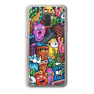 Vexx Mixtape: Samsung Galaxy A8 (2018) Transparant Hoesje