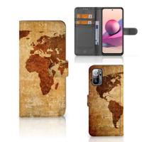 Xiaomi Redmi Note 10/10T 5G | Poco M3 Pro | Flip Cover | Wereldkaart