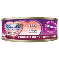 Renske verse mousse eend 70gr kattenvoer Renske verse mousse eend 70gr kattenvoer