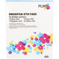 FLWR Brother LC970/1000 Megapack cartridge