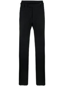 MM6 Maison Margiela pantalon droit à taille ceinturée - Noir