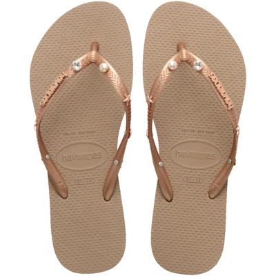 Havaianas Slim luxury aqua rose gold Rose maat 3738