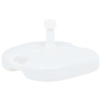 Parasolvoet gevuld met zand/water 16 L kunststof wit