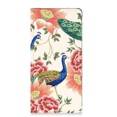 Smartphone hoesje voor Motorola Moto G54 Pink Peacock