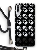 Musketon Skulls: Samsung Galaxy A70 Transparant Hoesje met koord
