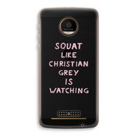Christian Grey: Motorola Moto Z Force Transparant Hoesje Christian Grey: Motorola Moto Z Force Transparant Hoesje