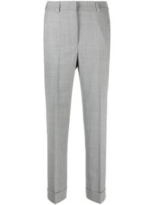 Peserico pantalon de tailleur à coupe droite - Gris