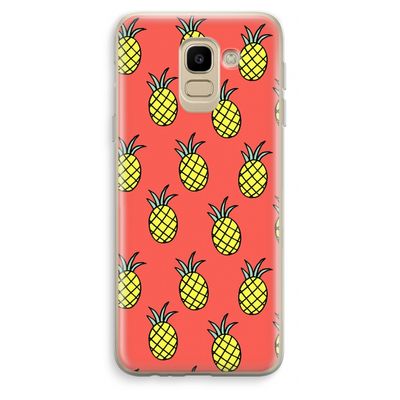Ananas: Samsung Galaxy J6 (2018) Transparant Hoesje
