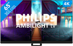 Philips 65OLED908/12 AMBILIGHT tv, Ultra HD OLED, Ambilight 3 net gen., Google TV, Ultra HD Premium, P5 AI Perfect Picture 165,1 cm (65") 4K Ultra HD Smart TV