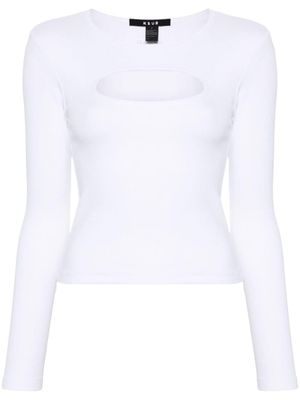 Ksubi haut nervuré à découpes - Blanc
