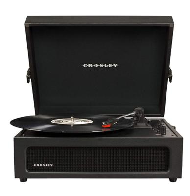 Crosley Voyager Portable Retro Platenspeler - Met Bluetooth In/Uit - Zwart