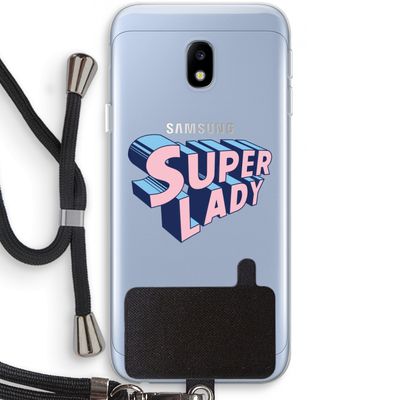 Superlady: Samsung Galaxy J3 (2017) Transparant Hoesje met koord