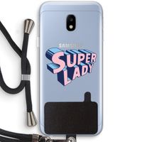 Superlady: Samsung Galaxy J3 (2017) Transparant Hoesje met koord