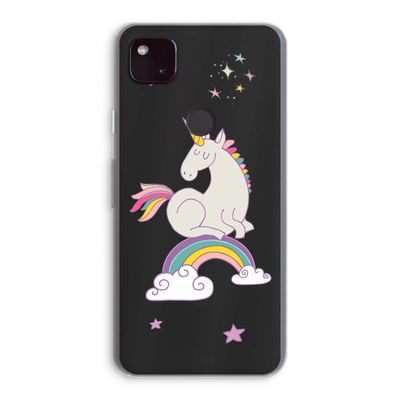Regenboog eenhoorn: Google Pixel 4a 5G Transparant Hoesje