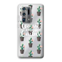 Cactus quote: Huawei P40 Pro Plus Transparant Hoesje
