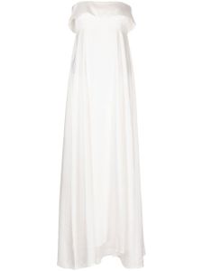 Reformation robe longue Coreopsis à volants - Blanc