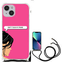 iPhone 14 Anti Shock Case Woman Don't Touch My Phone