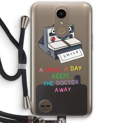 Smile: LG K10 (2017) Transparant Hoesje met koord