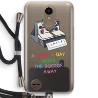Smile: LG K10 (2017) Transparant Hoesje met koord