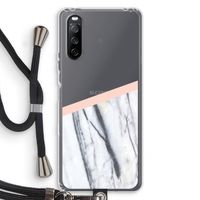 A touch of peach: Sony Sony Xperia 10 III Transparant Hoesje met koord