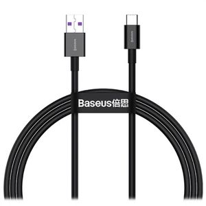 Baseus Superior Serie USB-C Data & Oplaadkabel - 66W, 1m (Geopende verpakking - Bevredigend) - Zwart