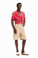 Effen shorts met zakken - WHITE - XL