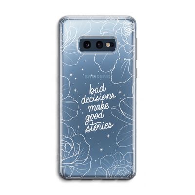 Good stories: Samsung Galaxy S10e Transparant Hoesje