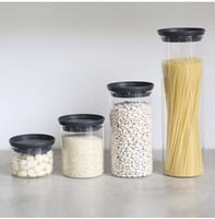 Brabantia stapelbare voorraadpot 1,9 liter - Glas - thumbnail