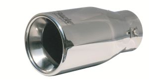 Simoni Racing Uitlaatsierstuk Rond RVS - Diameter 100 - Lengte 200mm - Montage 48 - 73 mm SRTRX25