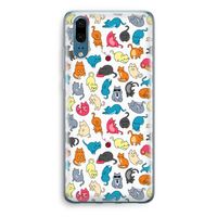 Kleurrijke katten: Huawei P20 Transparant Hoesje