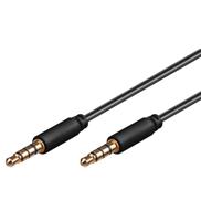 goobay AUX audio connector kabel, 3,5mm stereo kabel 1,5 meter - thumbnail