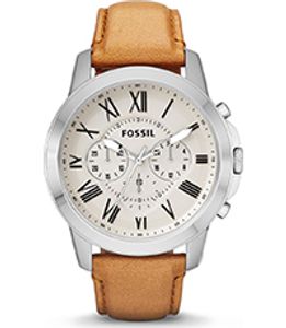 Horlogeband Fossil ES3570M Leder Bruin 22mm