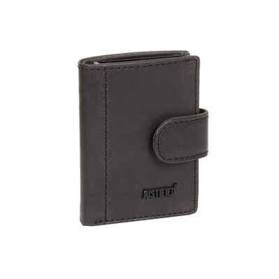 Justified Bags Justified Bags Creditcard Houder Zwart Muntgeldvak