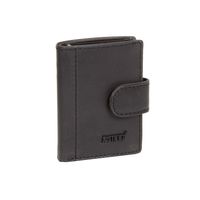 Justified Bags Justified Bags Creditcard Houder Zwart Muntgeldvak