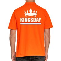 Koningsdag polo t-shirt oranje Kingsday voor heren 2XL  - - thumbnail