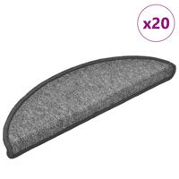 Trapmatten 20 st 56x17x3 cm donkergrijs halfrond