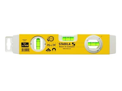 Stabila Waterpas, 70TMW 1V1H+booglibel+magneet 25cm - 14010