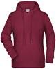 James & Nicholson JN8023 Ladies´ Hoody - /Burgundy-Melange - XS